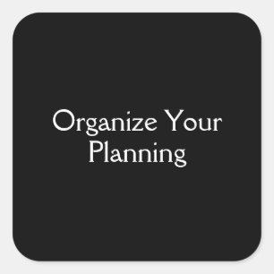 Adesivo Quadrado Organize seu planejamento