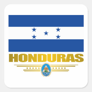 Adesivo Quadrado "Orgulho das Honduras"
