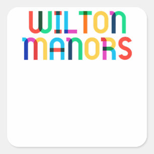 Adesivo Quadrado Orgulho de gay - Wilton Manors