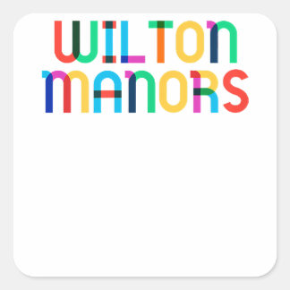 Adesivo Quadrado Orgulho de gay - Wilton Manors