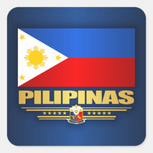 Adesivo Quadrado "Orgulho Filipino"