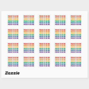 Adesivo Quadrado Orgulho LGBTQI+: Orgulho de ser eu - Amor Queer