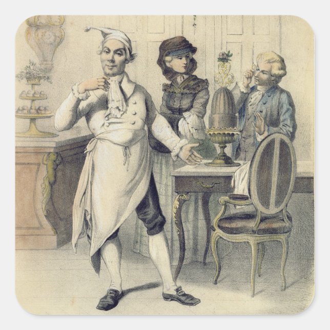 Adesivo Quadrado Orgulho na Cozinha, de uma série de impressões dep (Frente)