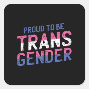 Adesivo Quadrado Orgulho transexual