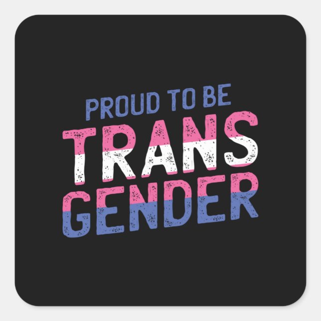 Adesivo Quadrado Orgulho transexual (Frente)