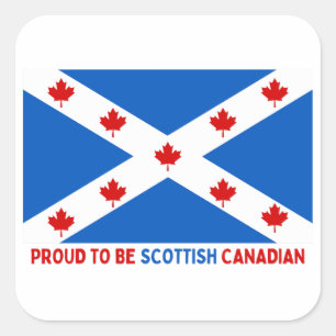 ADESIVO QUADRADO ORGULHOSO DE SER CANADENSE ESCOCÊS!