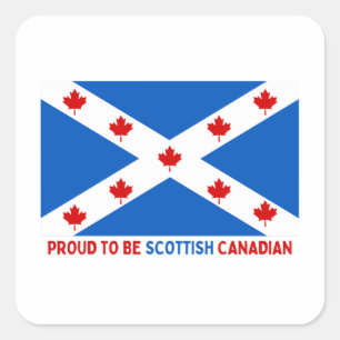 ADESIVO QUADRADO ORGULHOSO DE SER CANADENSE ESCOCÊS!