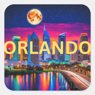Adesivo Quadrado Orlando Sticker