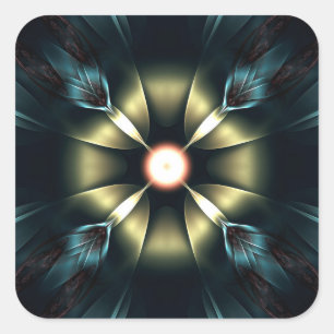 Adesivo Quadrado Ornamento brilhante