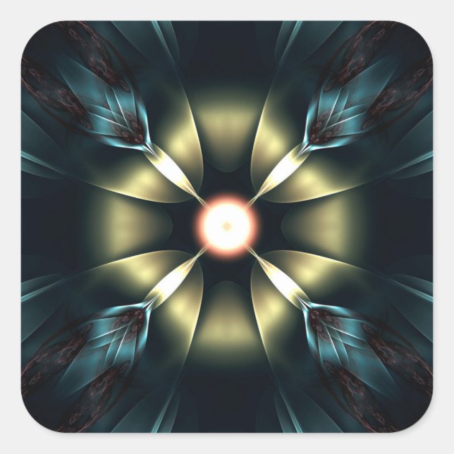 Adesivo Quadrado Ornamento Luminoso (Frente)