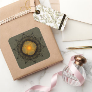 Adesivo Quadrado Ornamento místico brilhante