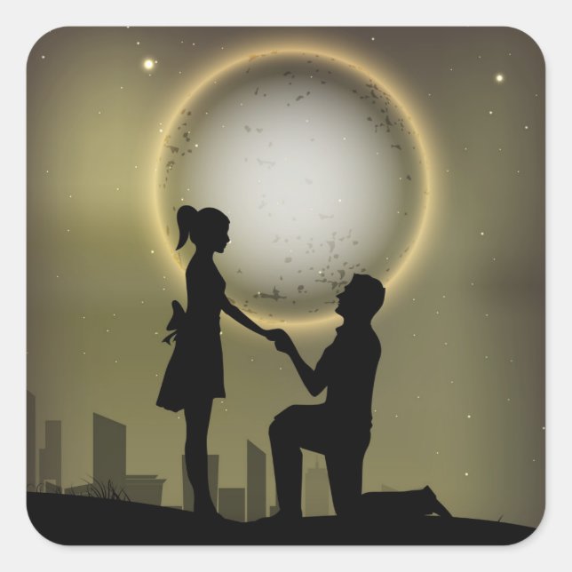 Adesivo Quadrado Os Autocolantes da Proposta (Frente)