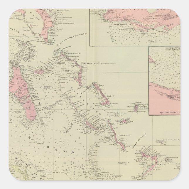 Adesivo Quadrado Os Bahamas (Frente)