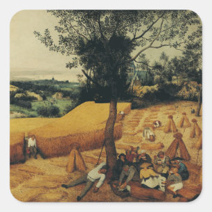 Adesivo Quadrado Os Ceifeiros por Pieter Brueghel, o Velho