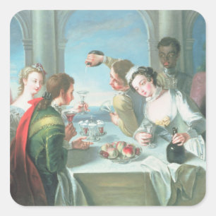 Adesivo Quadrado Os Cinco Sentidos