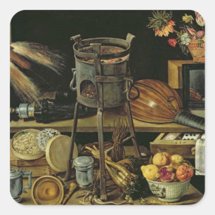 Adesivo Quadrado Os Cinco Sentidos, 1638