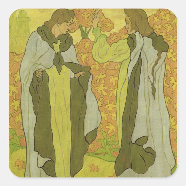 Adesivo Quadrado Os Dois Graus, 1895 (Frente)