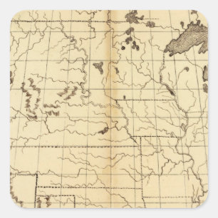 Adesivo Quadrado Os Estados Unidos 17