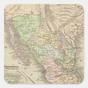 Adesivo Quadrado Os Estados Unidos de México