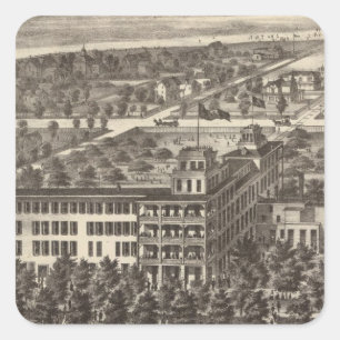 Adesivo Quadrado Os Estados Unidos hotel, Atlantic City, NJ