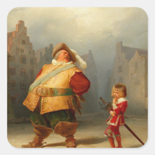 Adesivo Quadrado Os Falstaff e o Rapaz de Shakespeare