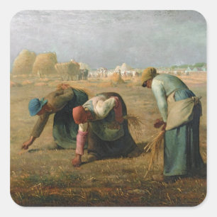 Adesivo Quadrado Os Gleaners, 1857