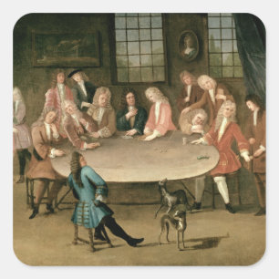 Adesivo Quadrado Os jogadores