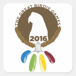 Adesivo Quadrado Os Jogos de Birdie do Excelente de 2016!