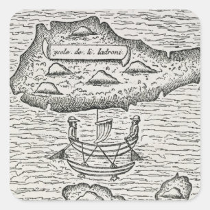 Adesivo Quadrado Os Ladrones', de Pigafetta de Amoretti