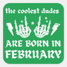 ADESIVO QUADRADO OS MAIS FELIZES SÃO NASCER NO FÉRIO