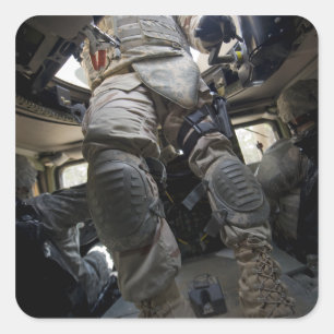 Adesivo Quadrado Os marinheiros aprendem procedimentos do comboio