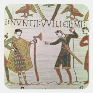 Adesivo Quadrado Os mensageiros do duque William vieram encontrar a