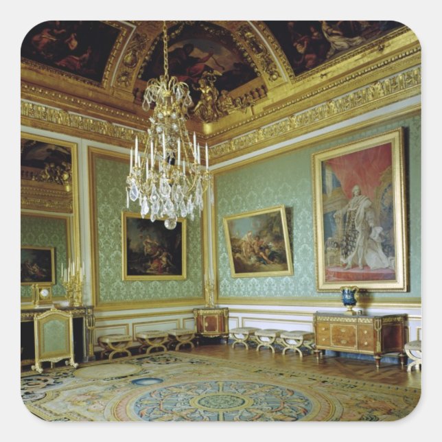 Adesivo Quadrado Os nobres do DES do salão de beleza (Frente)