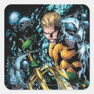 Adesivo Quadrado Os Novos 52 - Aquaman #1