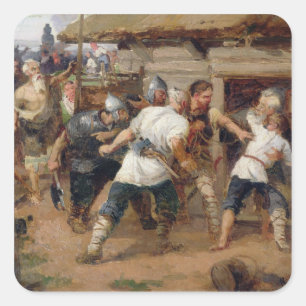 Adesivo Quadrado Os Pagans mataram os primeiros cristãos