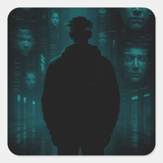 Adesivo Quadrado Os Que Estão Vendo Você Agora (Frente)