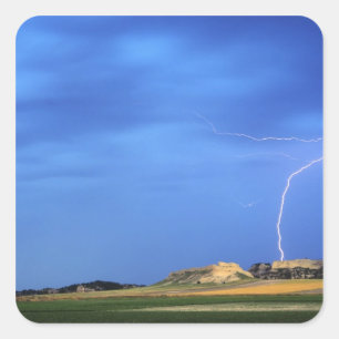 Adesivo Quadrado Os raios atingem as Colinas Wildcat perto