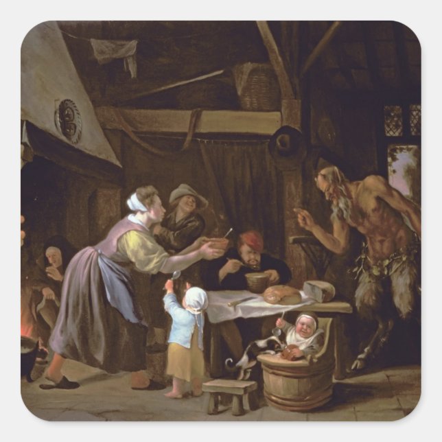 Adesivo Quadrado Os Satyrs e a Família (Frente)