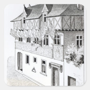 Adesivo Quadrado Os senhores e os Barons "fazem janelas dos blazons