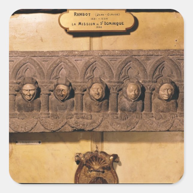 Adesivo Quadrado Os Sete Pecados Mortais (Frente)