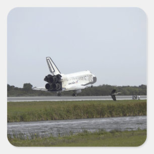 Adesivo Quadrado Os toques da descoberta do vaivém espacial tragam