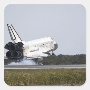 Adesivo Quadrado Os toques da descoberta do vaivém espacial tragam