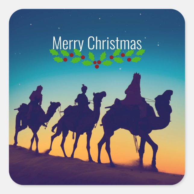 Adesivo Quadrado Os Três Sabedores (Frente)