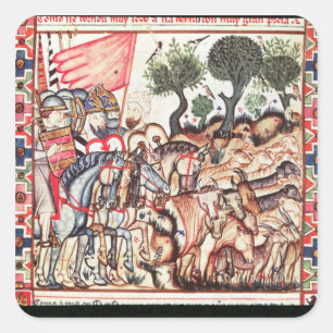 Adesivo Quadrado Os turcos e amarram Regaining sua terra