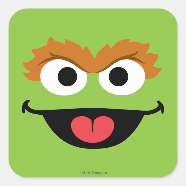 Adesivo Quadrado Oscar Face Art (Frente)