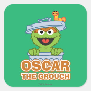 Adesivo Quadrado Oscar o Monstro Clássico