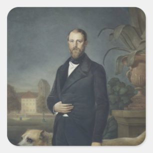 Adesivo Quadrado Otto von Bismarck, c.1850