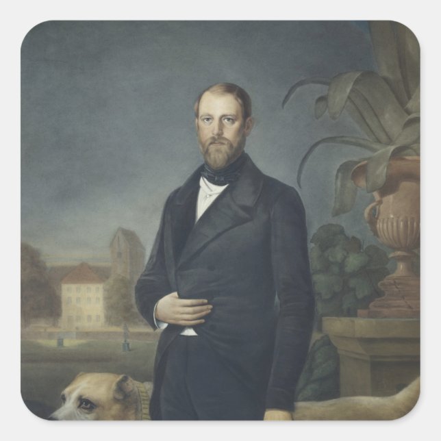 Adesivo Quadrado Otto von Bismarck, c.1850 (Frente)