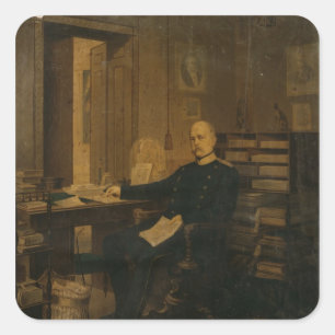 Adesivo Quadrado Otto von Bismarck em seu estudo