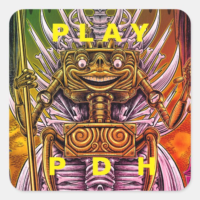 ADESIVO QUADRADO OUÇA O DRONE (Frente)